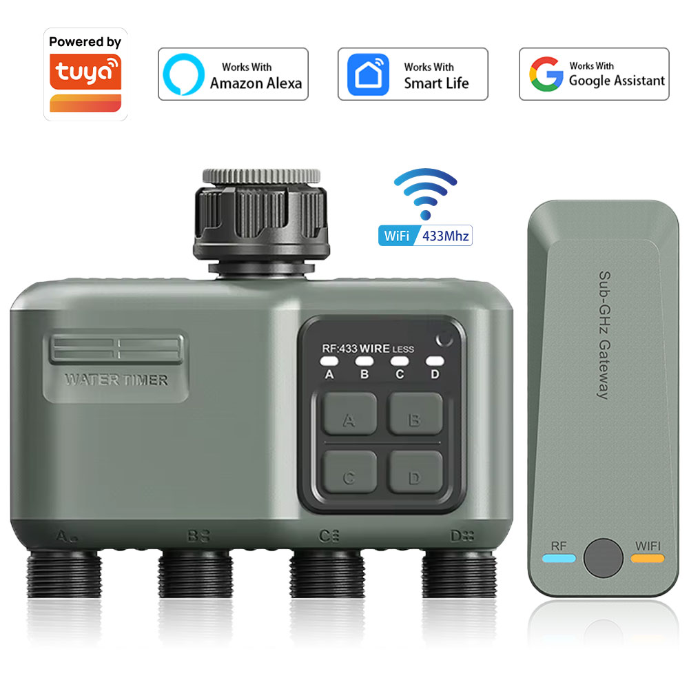 Smart Garden Kit - Bahçe Hortumu için 4 Çıkışlı Programlanabilir