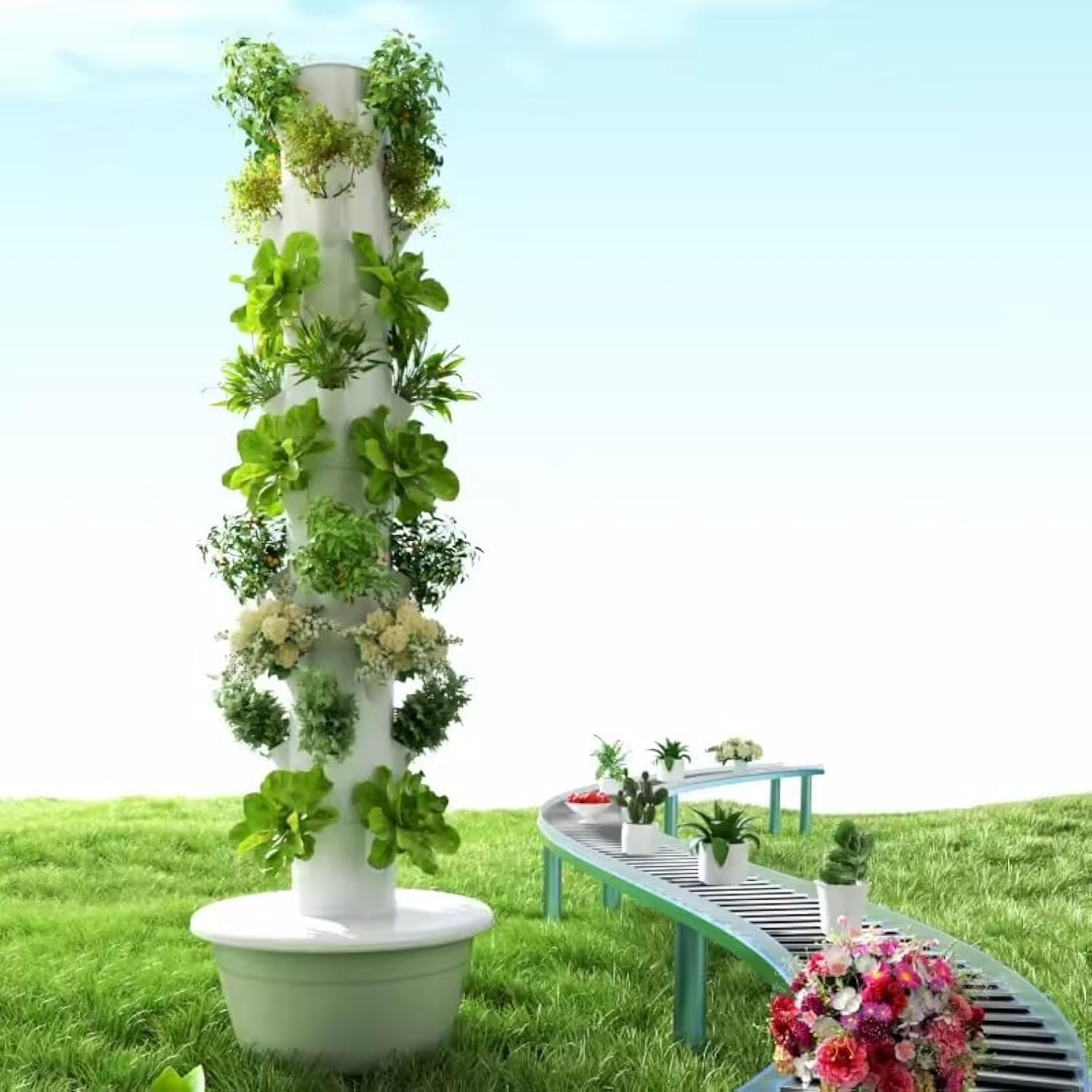 Dikey Hidroponik Yetiştirme Ku - Hydroponic Tower incelemesi ve fiyatı